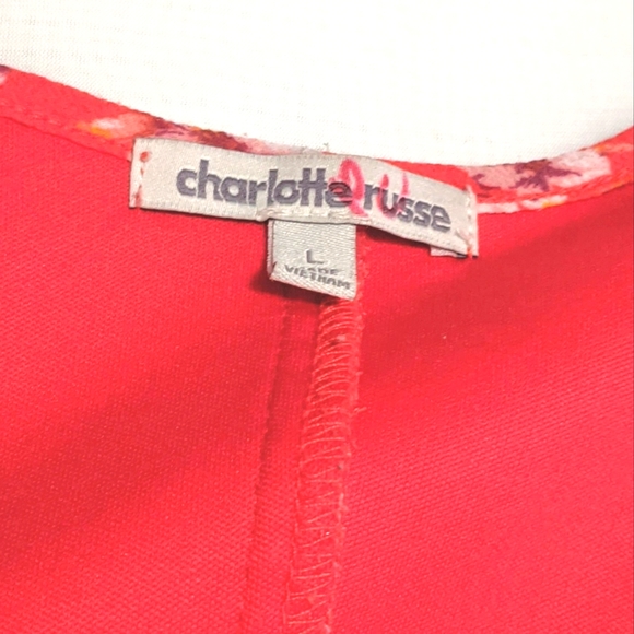 Charlotte Russe Floral Wrap Mini Dress - Picture 5 of 7